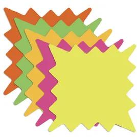 Label 5X5 IN Multicolor Fluorescent Starburst Small Multicolored Pack 100/Pack
