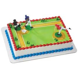 Cake Topper Red Blue Batter Up Baseball 1/Each