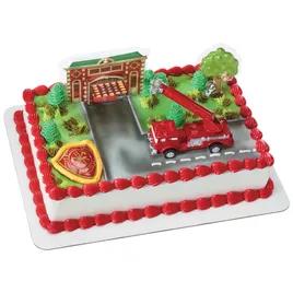 Cake Topper Kit Fire Truck & Station 1/Each