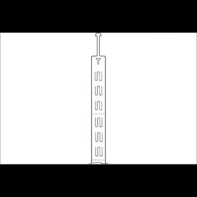 Merchandising Strip 23 IN HDPE 24MIL Natural 12 Stations Perforated With Hanging Hole 1/Each