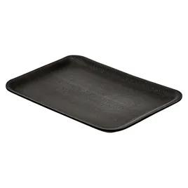 20S Meat Tray 6.31X8.63X0.63 IN Polystyrene Foam Black Rectangle Heavy 500/Case