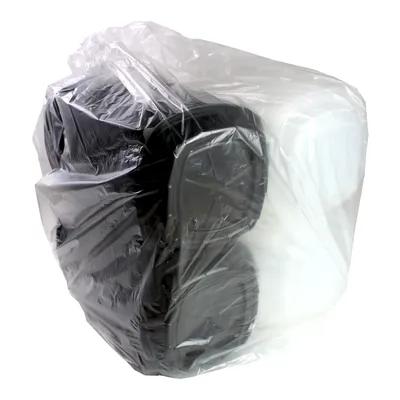 Take-Out Container Hinged With Dome Lid 9X9X3 IN PP Black Clear Square 112/Case