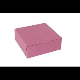Cake Box 8X8X3 IN Kraft Paperboard Pink Square 250/Case