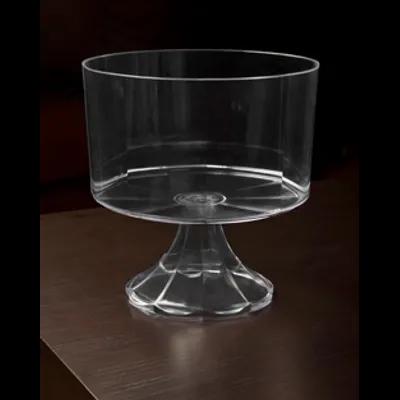 Trifle Bowl 120 OZ Plastic Clear Round Pedestal 6/Case