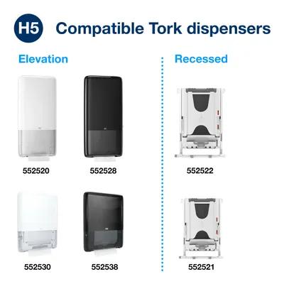 Tork PeakServe Continuous™ Folded Paper Towel H5 8.85X7.91 IN 3.15X7.91 IN White Embossed 410 Sheets/Pack 12 Packs/Case