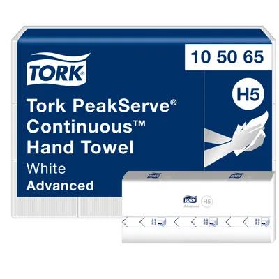 Tork PeakServe Continuous™ Folded Paper Towel H5 8.85X7.91 IN 3.15X7.91 IN White Embossed 410 Sheets/Pack 12 Packs/Case