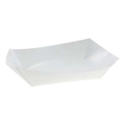 Food Tray 48 OZ Paperboard White Boat 1000/Case