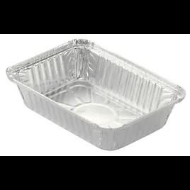 Take-Out Container Base 8.5X6X1.75 IN Aluminum Silver Oblong 500/Case