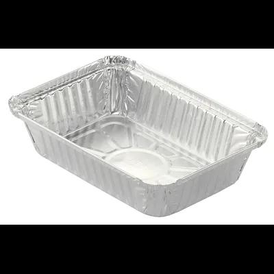 Take-Out Container Base 8.5X6X1.75 IN Aluminum Silver Oblong 500/Case