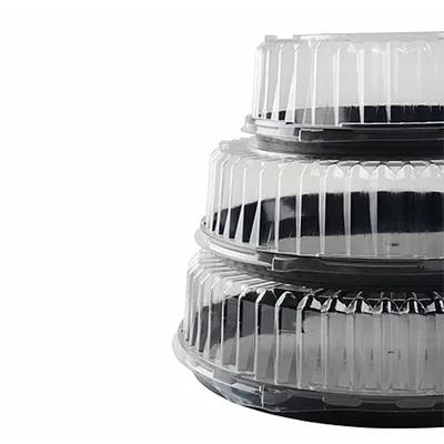Lid Dome 18 IN PET Clear Round For Container Lock Ring Nesting Ring 50/Case