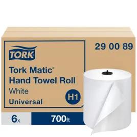 Tork Matic® Roll Paper Towel H1 7.68IN X700FT White Standard Roll Embossed Refill 1.49IN Core Diameter 6 Rolls/Case