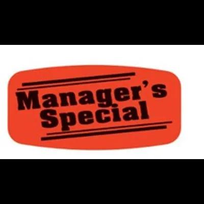 Manager's Special Label Dayglo 1000/Roll