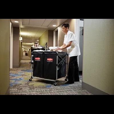 Executive Series Collapsible X-Cart 36X7X34 IN Black Steel 2 4-Bushel Bags 220 Lbs Capacity Multi Stream 1/Each