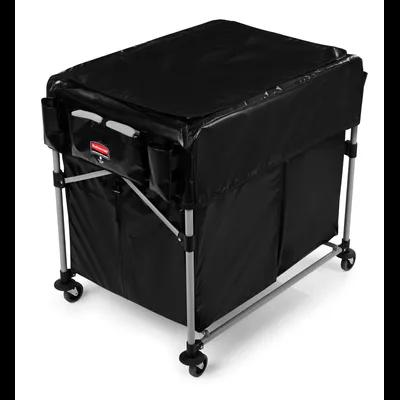 Executive Series Collapsible X-Cart 36X7X34 IN Black Steel 2 4-Bushel Bags 220 Lbs Capacity Multi Stream 1/Each