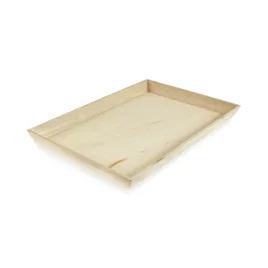 Serving Tray 15.4X11.4X1.5 IN Wood Natural Rectangle Heavy Duty Microwave Safe 10 Count/Case