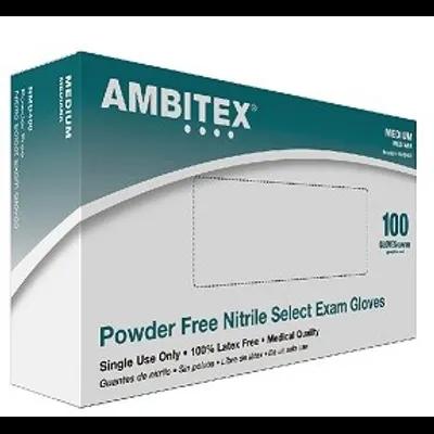 Examination Gloves Medium (MED) Blue 3MIL Nitrile Powder-Free 100 Count/Box 10 Box/Case 1000 Count/Case