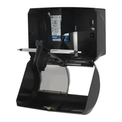 Compact® Toilet Paper Dispenser 11.313X7.688X8 IN Black 2-Roll Side-by-Side Coreless High Capacity 1/Each