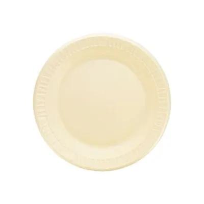 Dart® Quiet Classic® Plate 9 IN Polystyrene Foam Gold Round Laminated 500/Case