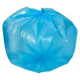 Can Liner 23X17X46 IN 45 GAL Blue Plastic 1MIL 100/Case