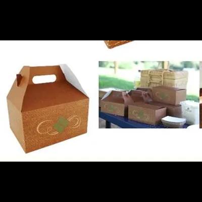 Lunch Take-Out Box Barn 9.063X7.063X5 IN Clay-Coated Paperboard Multicolor Rectangle 125/Case