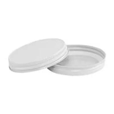 Lid 63MM Metal White For Bottle With Plastisol Liner 1700/Case