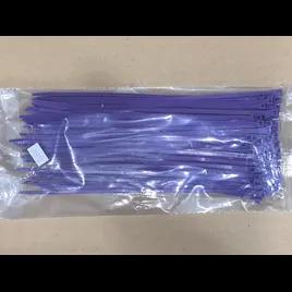 Zip Tie 8 IN Purple Plastic 40LB 100/Pack