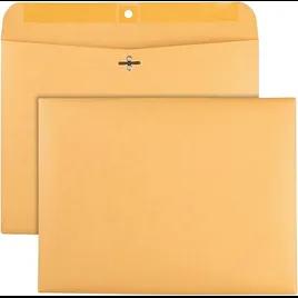 Mailing Envelope 12X9 IN Kraft Paper 28LB Reinforced Clasp Closure 100 Count/Box