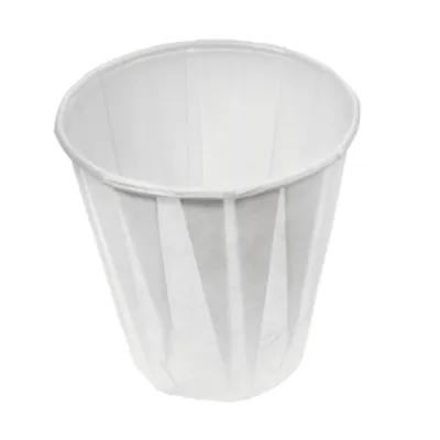Cup Water Pleated 4 OZ Paper 2500/Case