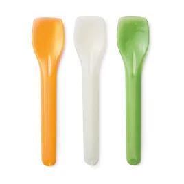 Gelato Spoon Poly-Bi PS Cream Orange Green 700/Case