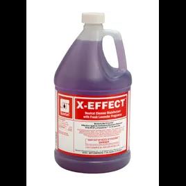 X-EFFECT® Fresh Lavender One-Step Disinfectant 1 GAL Multi Surface Mild Acid Concentrate 4/Case