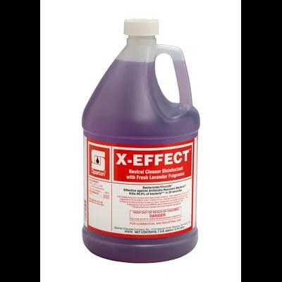 X-EFFECT® Fresh Lavender One-Step Disinfectant 1 GAL Multi Surface Mild Acid Concentrate 4/Case