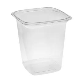 Deli Container Base 32 OZ PET Clear Square 480/Case