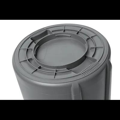 Brute® 1-Stream Trash Can 28.03X24.09X31.3 IN 44 GAL 176 QT Gray Round Resin Self-Venting Stationary Food Safe 1/Each