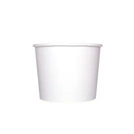 Karat® Food Container Base 16 OZ Double Wall Poly-Coated Paper White Round 1000/Case