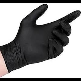 Examination Gloves XL Black Nitrile 100/Box