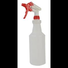 Spray Bottle & Trigger Sprayer 32 FLOZ Plastic Clear White 1/Each