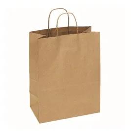 Tulsack® Shopper Bag 10X5X13 IN Paper 63# Kraft With Handle 250/Case