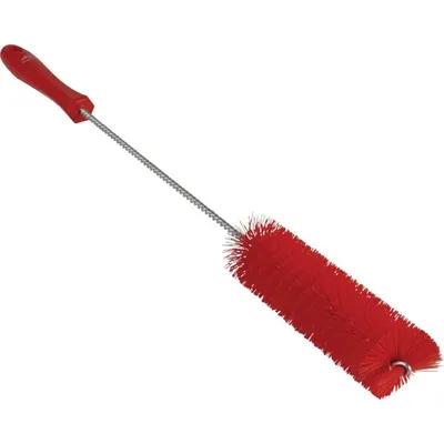 Tube Brush 19.7X1.6 IN PP Polyester Red Color Coded Stiff Bristles 1/Each