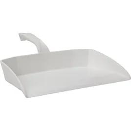 Dust Pan 11.625X13X3.875 IN White Plastic With Hanging Hole Color Coded Ergonomic Handle 1/Each