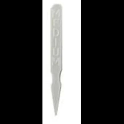 Waddington North America Medium Steak Marker 3 IN Plastic White 1000/Case