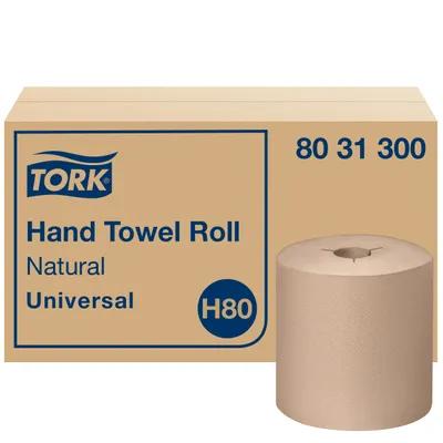 Tork Roll Paper Towel H80 8IN X800FT Kraft Standard Roll Embossed Refill 7.8IN Roll 1.925IN Core Diameter 6 Rolls/Case