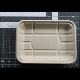 4D Tray 8.3X4.5X0.6 IN 1 Compartment Pulp Fiber Kraft Rectangle 250/Case