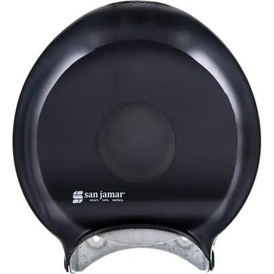 San Jamar Toilet Paper Dispenser 12.25X16.75X5.25 IN Plastic Black 1-Roll Jumbo (JRT) 9IN Roll 1/Case