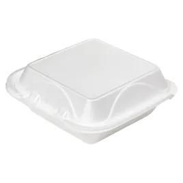 Take-Out Container Hinged 8.1X8.2X3 IN Polystyrene Foam White 200/Case