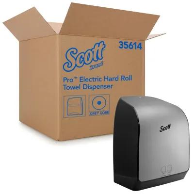 Scott® Pro Paper Towel Dispenser Gray Core 12.66X16.44X9.18 IN Wall Mount Stainless Hard Roll Electronic 1/Each