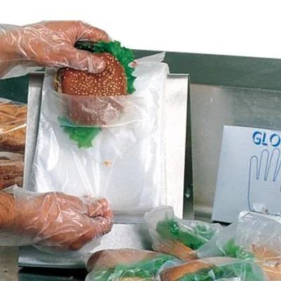 Deli Bag 7X10+1 IN HDPE 0.5MIL Clear With Flip Top Closure FDA Compliant Saddlepack 2000/Case