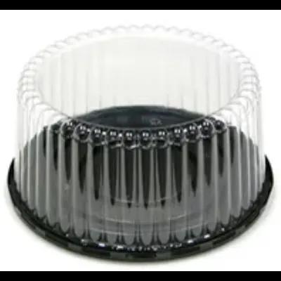 Cake Container & Lid Combo With Dome Lid 8X5 IN Plastic Round Fluted 100/Case