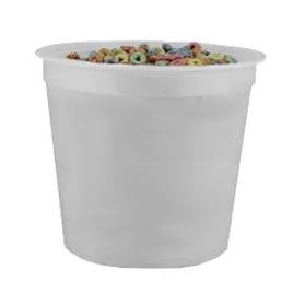 Bucket & Tub Base 160 OZ Plastic White 100/Case