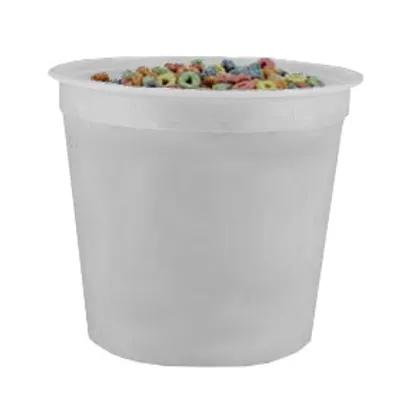 Bucket & Tub Base 160 OZ Plastic White 100/Case