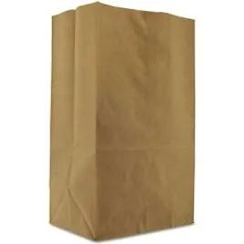Grocery Bag 10.5X6.5X14.5 IN 1/8 Paper 57# Brown 500/Pack